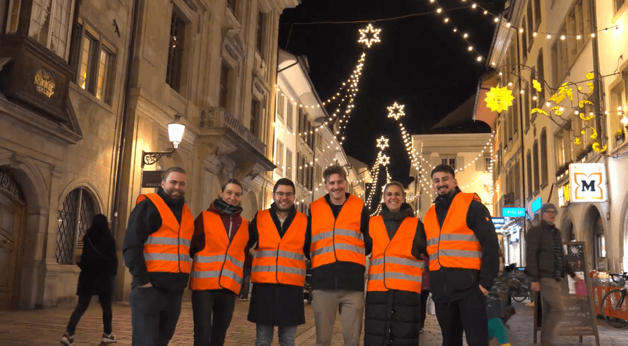 Weihnachtsbeleuchtung in der Altstadt von Winterthur