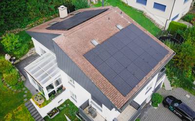 17,55 kWp mehr – Anlage auf einem Einfamilienhaus mir Ethernitdach in Rorbas